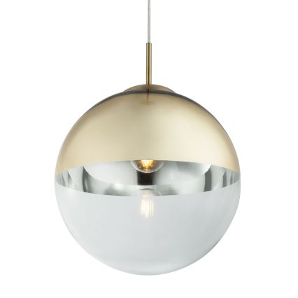 Globo - Ljuskrona med textilsladd 1xE27/40W/230V diameter 30 cm