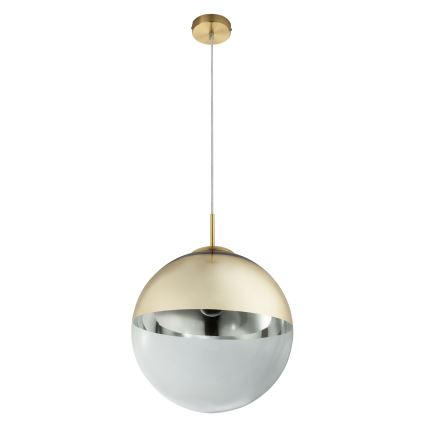 Globo - Ljuskrona med textilsladd 1xE27/40W/230V diameter 33 cm