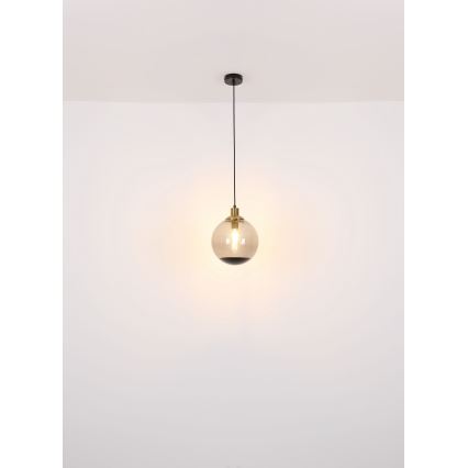 Globo - Ljuskrona med textilsladd 1xE27/40W/230V