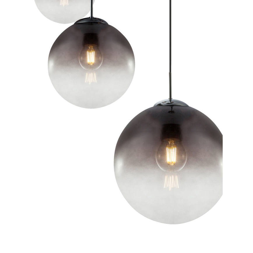 Globo - Ljuskrona med textilsladd 5xE27/40W/230V diameter 65 cm