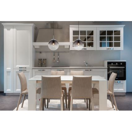 Globo - Ljuskrona med textilsladd 1xE27/40W/230V diameter 20 cm