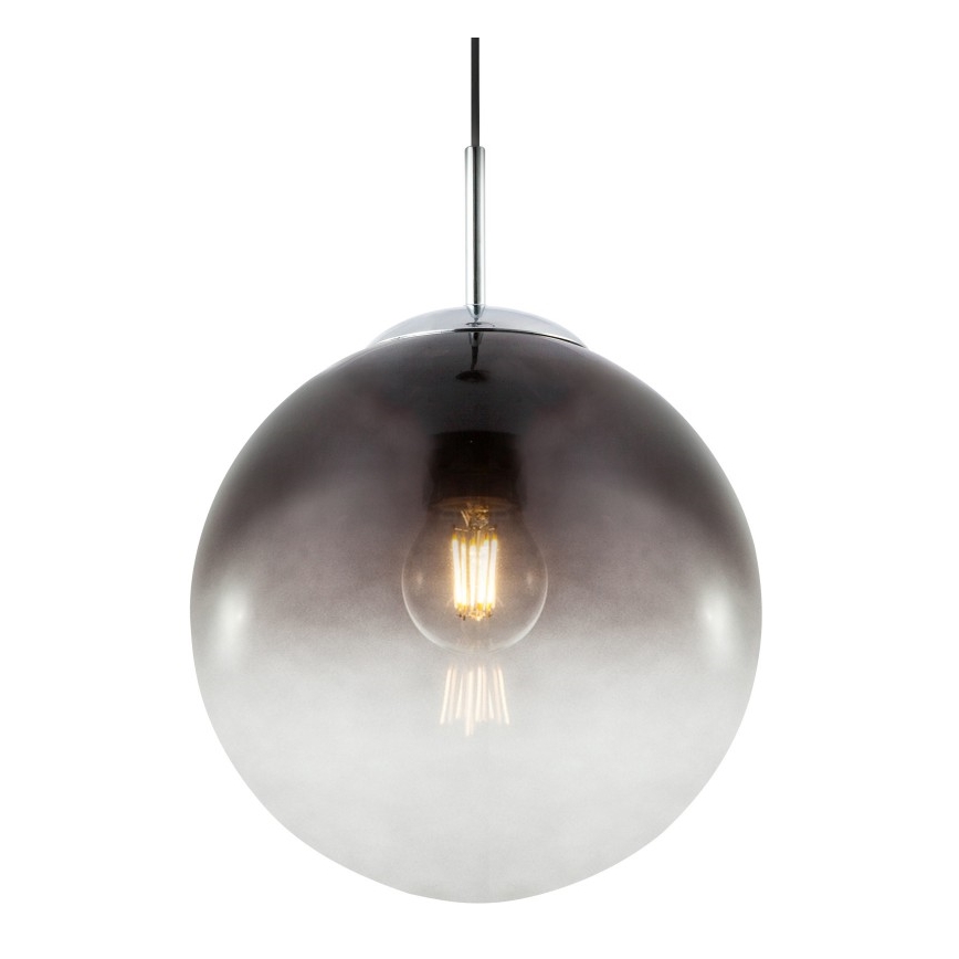 Globo - Ljuskrona med textilsladd 1xE27/40W/230V diameter 25 cm