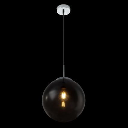 Globo - Ljuskrona med textilsladd 1xE27/40W/230V diameter 25 cm