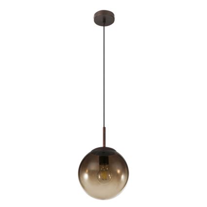 Globo - Ljuskrona med textilsladd 1xE27/40W/230V diameter 20 cm