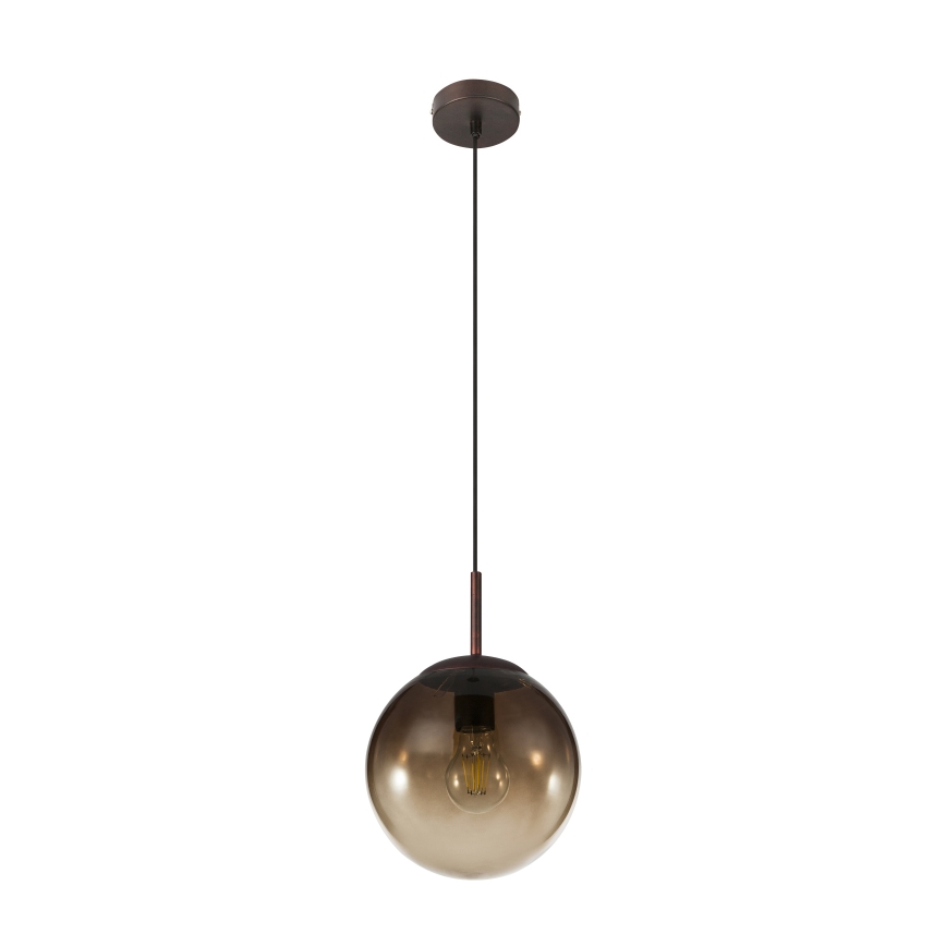 Globo - Ljuskrona med textilsladd 1xE27/40W/230V diameter 20 cm