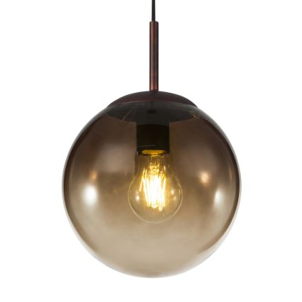 Globo - Ljuskrona med textilsladd 1xE27/40W/230V diameter 20 cm