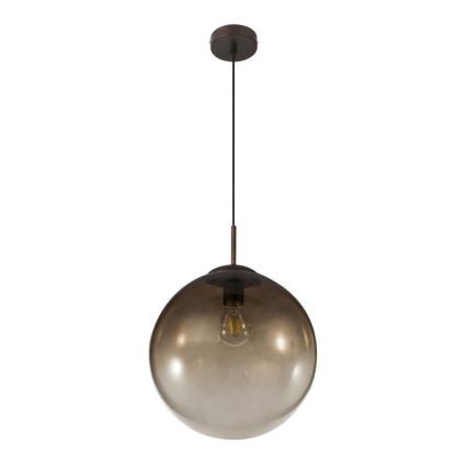 Globo - Ljuskrona med textilsladd 1xE27/40W/230V diameter 30 cm