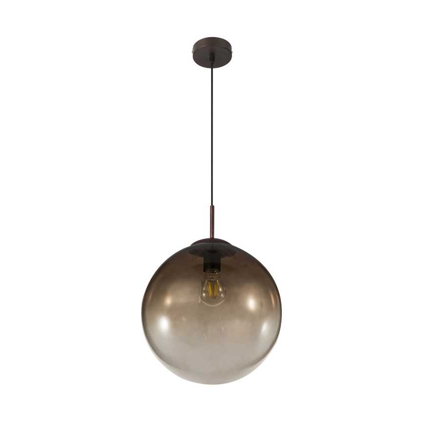 Globo - Ljuskrona med textilsladd 1xE27/40W/230V diameter 30 cm