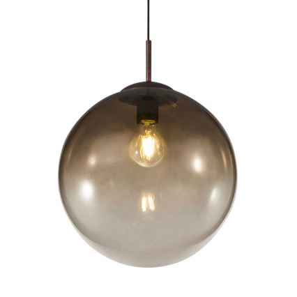Globo - Ljuskrona med textilsladd 1xE27/40W/230V diameter 30 cm
