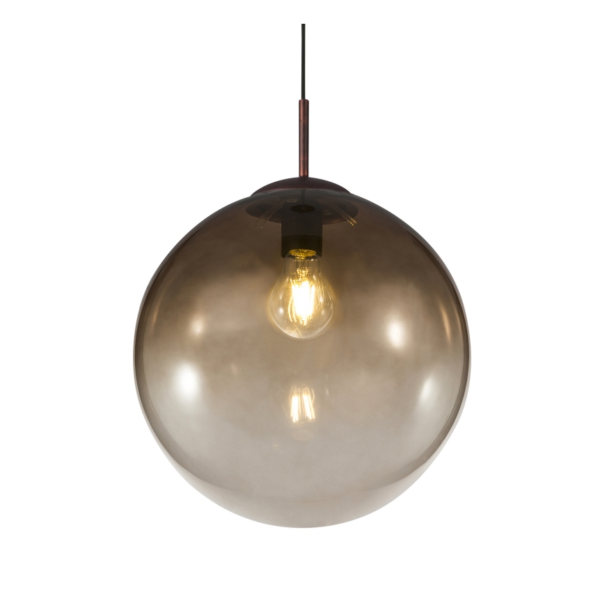 Globo - Ljuskrona med textilsladd 1xE27/40W/230V diameter 30 cm