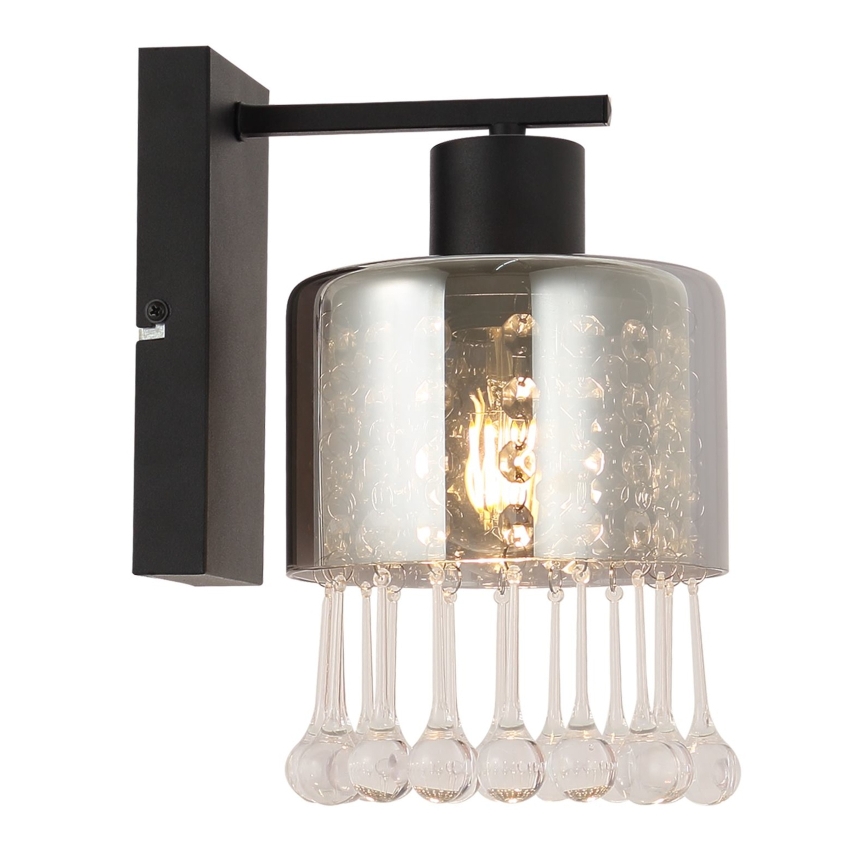 Globo - Vägglampa 1xE27/60W/230V svart