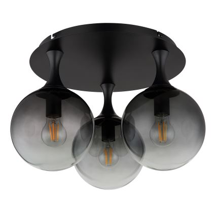 Globo - Ytmonterad ljuskrona 3xE27/10W/230V diameter 46 cm svart