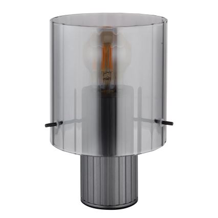 Globo - Bordslampa 1xE27/40W/230V diameter 14 cm grå