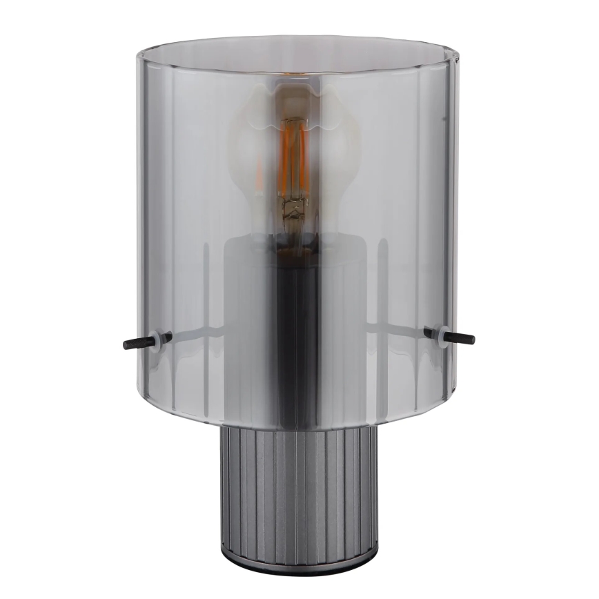 Globo - Bordslampa 1xE27/40W/230V diameter 14 cm grå