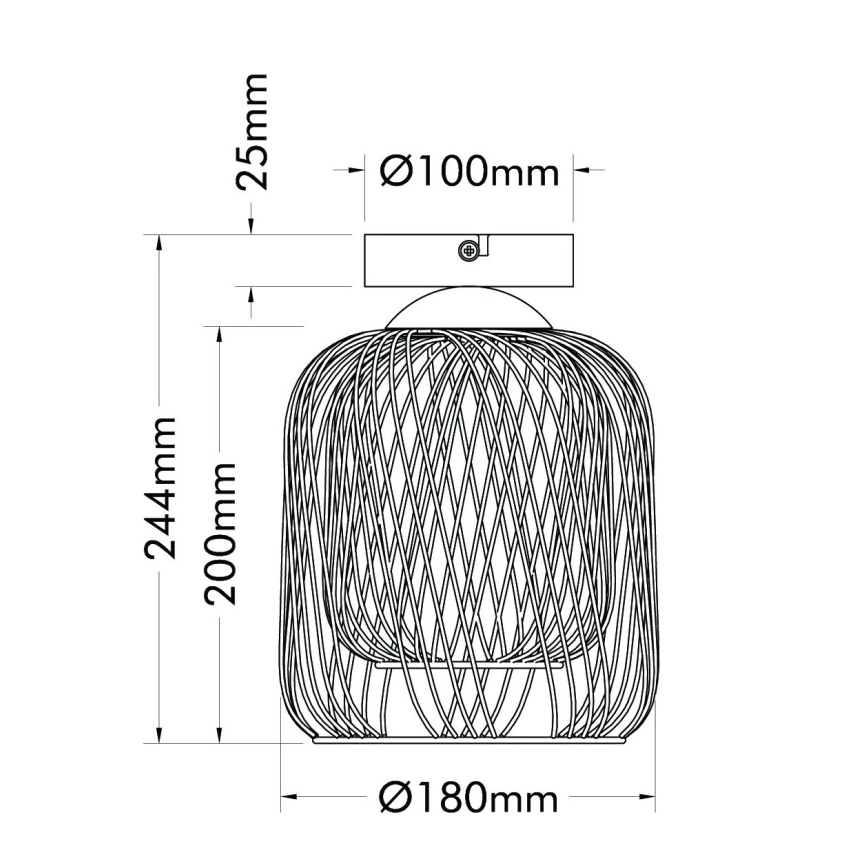Globo - Taklampa 1xE27/40W/230V Ø 18 cm