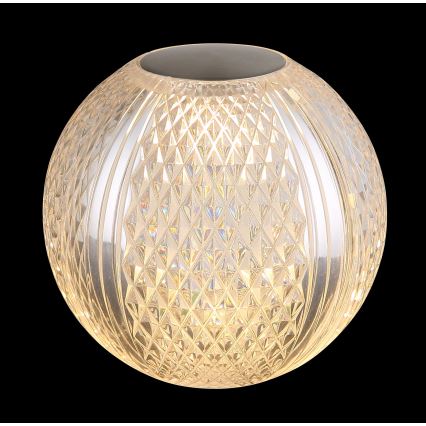 Globo - LED ljusreglerad bordslampa touch LED/2W/5V 1200 mAh USB genomskinlig