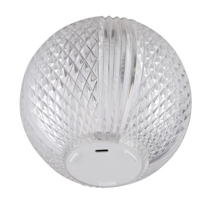 Globo - LED ljusreglerad bordslampa touch LED/2W/5V 1200 mAh USB genomskinlig