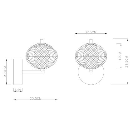 Globo - LED vägglampa LED/7W/230V 3000/4500/6500K