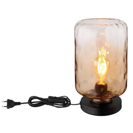 Globo - Bordslampa 1xE27/60W/230V brun
