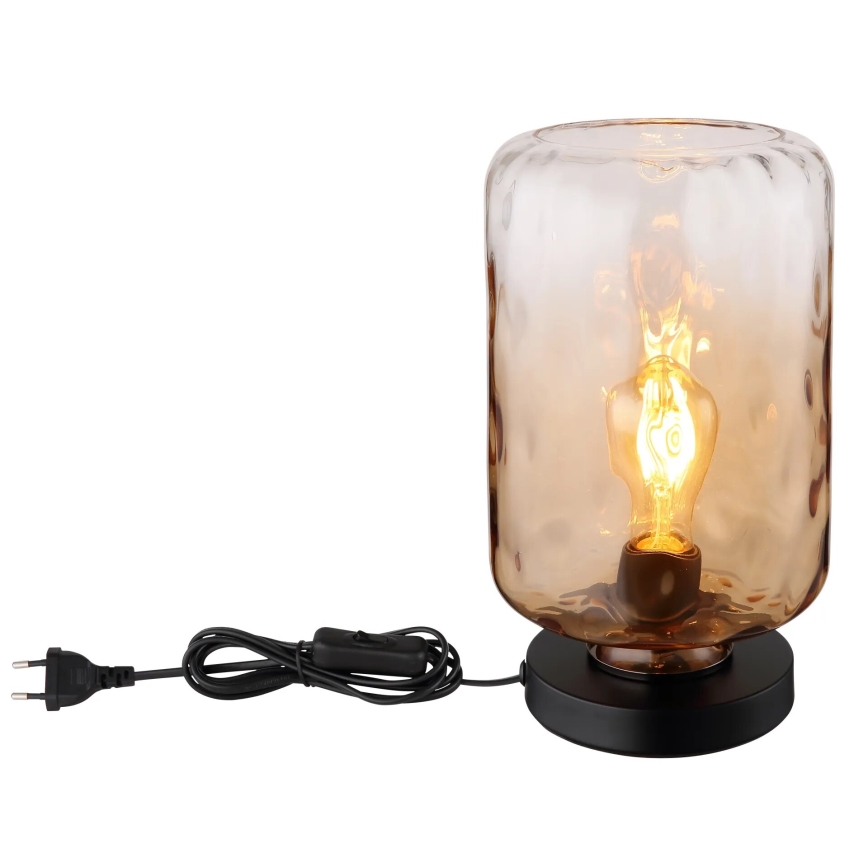 Globo - Bordslampa 1xE27/60W/230V brun