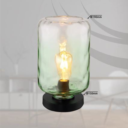Globo - Bordslampa 1xE27/60W/230V grön