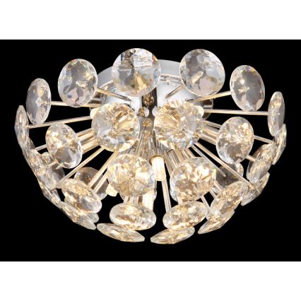 Globo - Taklampa 10xG9/7W/230V skinande krom diameter 39 cm