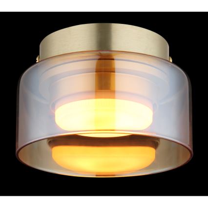 Globo - LED taklampa 1xGX53/6W/230V diameter 13 cm rökig/brun