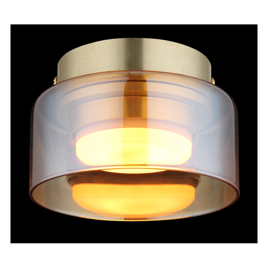 Globo - LED taklampa 1xGX53/6W/230V diameter 13 cm rökig/brun