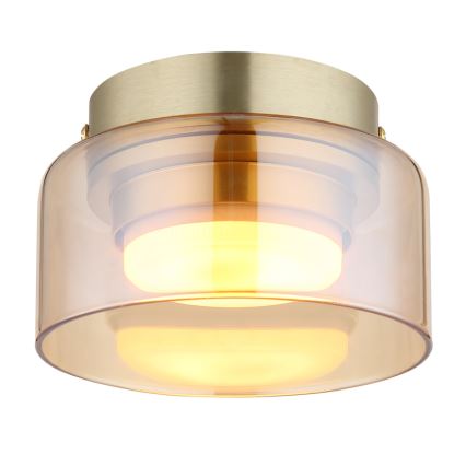 Globo - LED taklampa 1xGX53/6W/230V diameter 13 cm rökig/brun