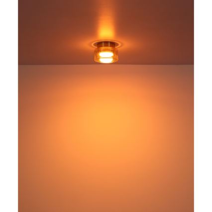 Globo - LED taklampa 1xGX53/6W/230V diameter 13 cm rökig/brun