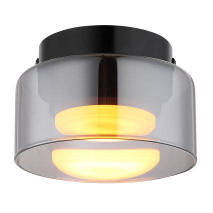 Globo - LED taklampa 1xGX53/6W/230V diameter 13 cm rökig/svart