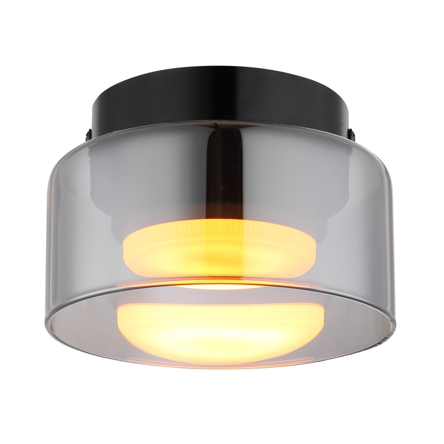 Globo - LED taklampa 1xGX53/6W/230V diameter 13 cm rökig/svart