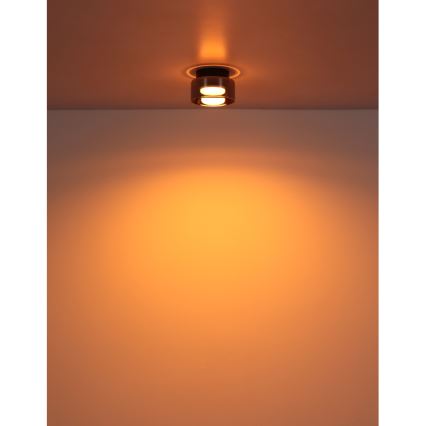 Globo - LED taklampa 1xGX53/6W/230V diameter 13 cm rökig/svart