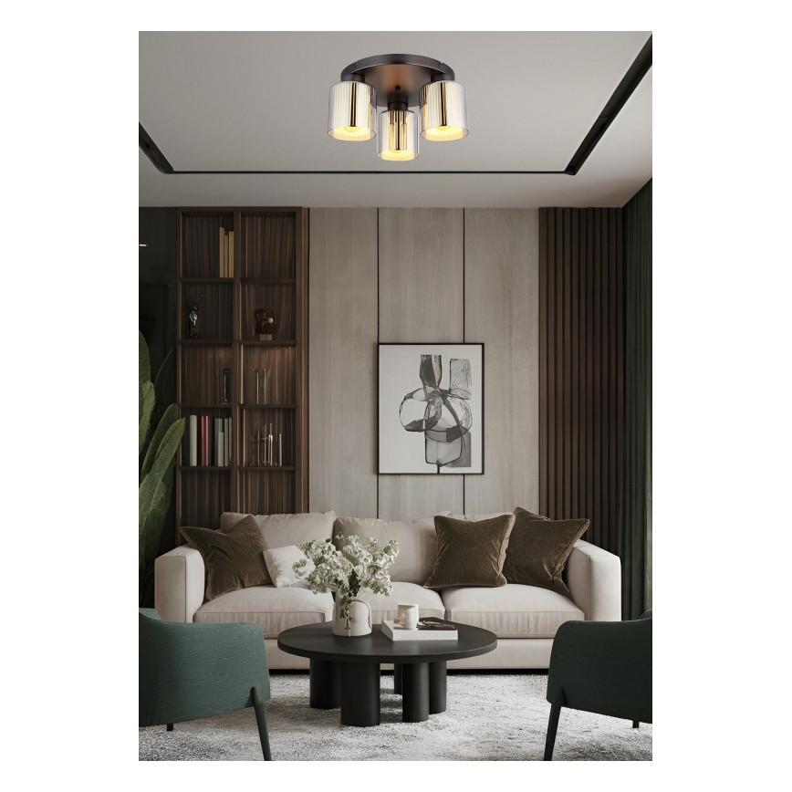 Globo - Taklampa 3xE27/60W/230V diameter 34,5 cm