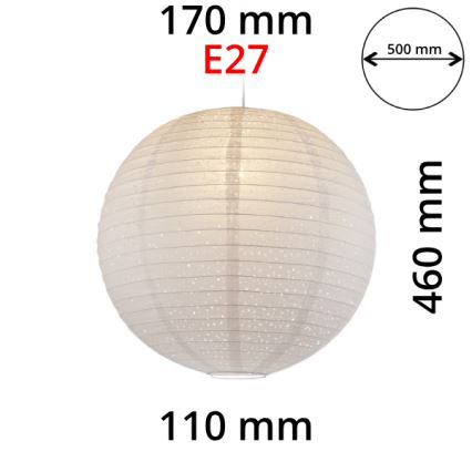 GLOBO 16911 - Lampskärm för ljuskrona VARYS E27 diameter 50 cm