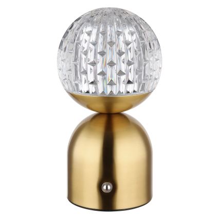 Globo - LED ljusreglerad bordslampa touch LED/2,5W/3,7V 2700/4000/6500K 1800 mAh USB mässing