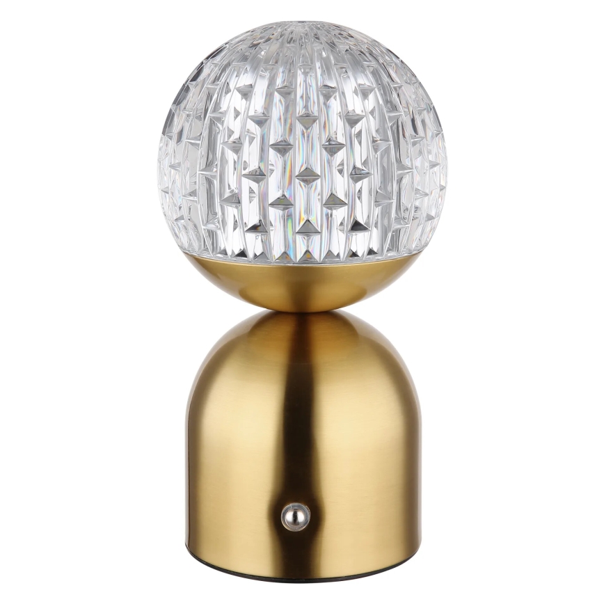 Globo - LED ljusreglerad bordslampa touch LED/2,5W/3,7V 2700/4000/6500K 1800 mAh USB mässing