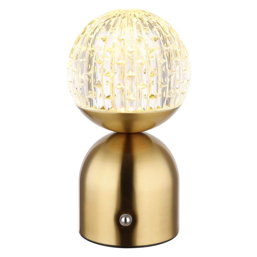 Globo - LED ljusreglerad bordslampa touch LED/2,5W/3,7V 2700/4000/6500K 1800 mAh USB mässing