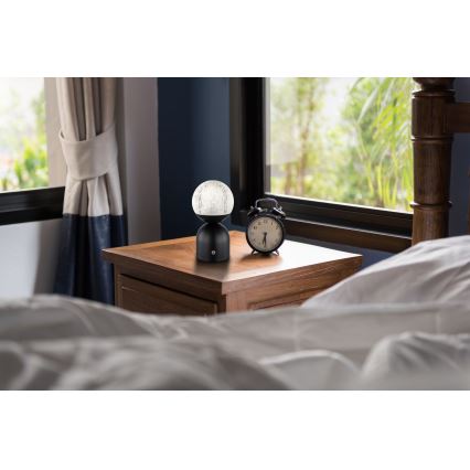 Globo - LED ljusreglerad bordslampa touch LED/2,5W/3,7V 2700/4000/6500K 1800 mAh USB svart