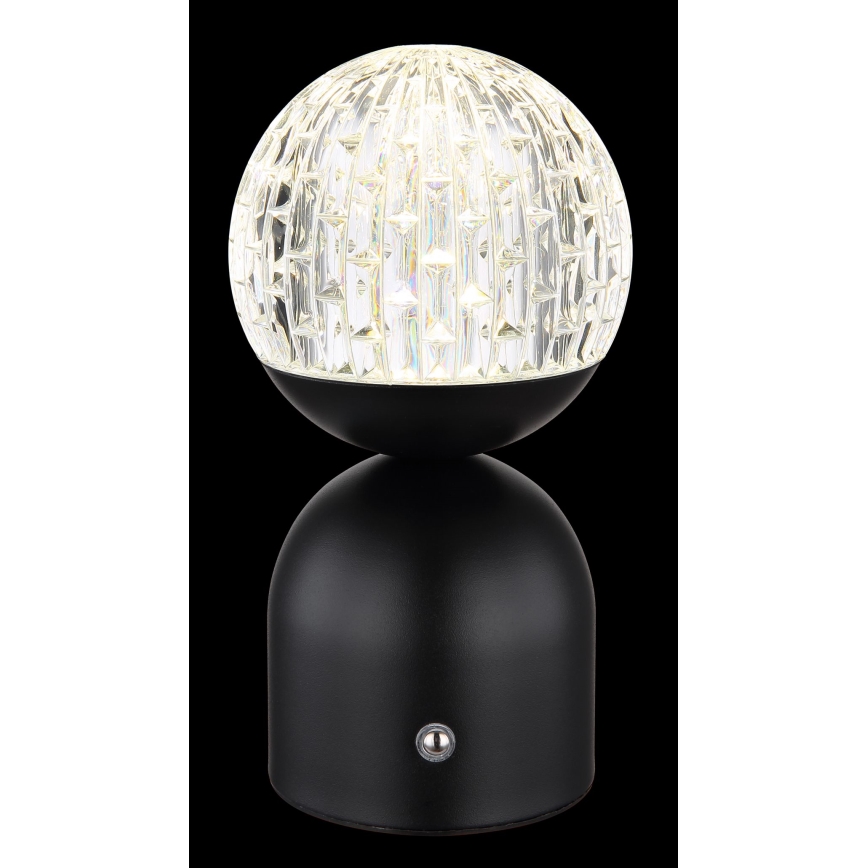 Globo - LED ljusreglerad bordslampa touch LED/2,5W/3,7V 2700/4000/6500K 1800 mAh USB svart