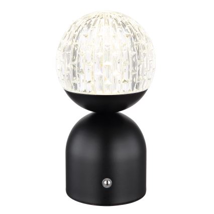 Globo - LED ljusreglerad bordslampa touch LED/2,5W/3,7V 2700/4000/6500K 1800 mAh USB svart