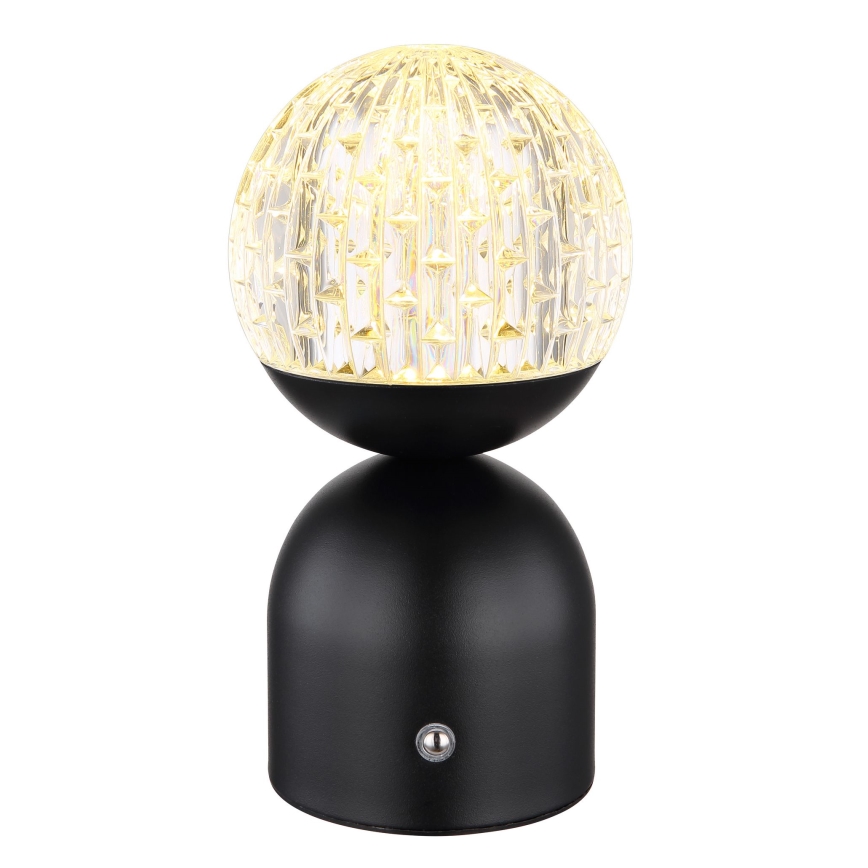 Globo - LED ljusreglerad bordslampa touch LED/2,5W/3,7V 2700/4000/6500K 1800 mAh USB svart