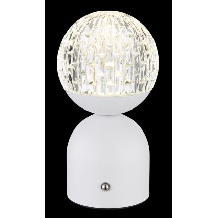 Globo - LED ljusreglerad bordslampa touch LED/2,5W/3,7V 2700/4000/65000K 1800 mAh USB vit