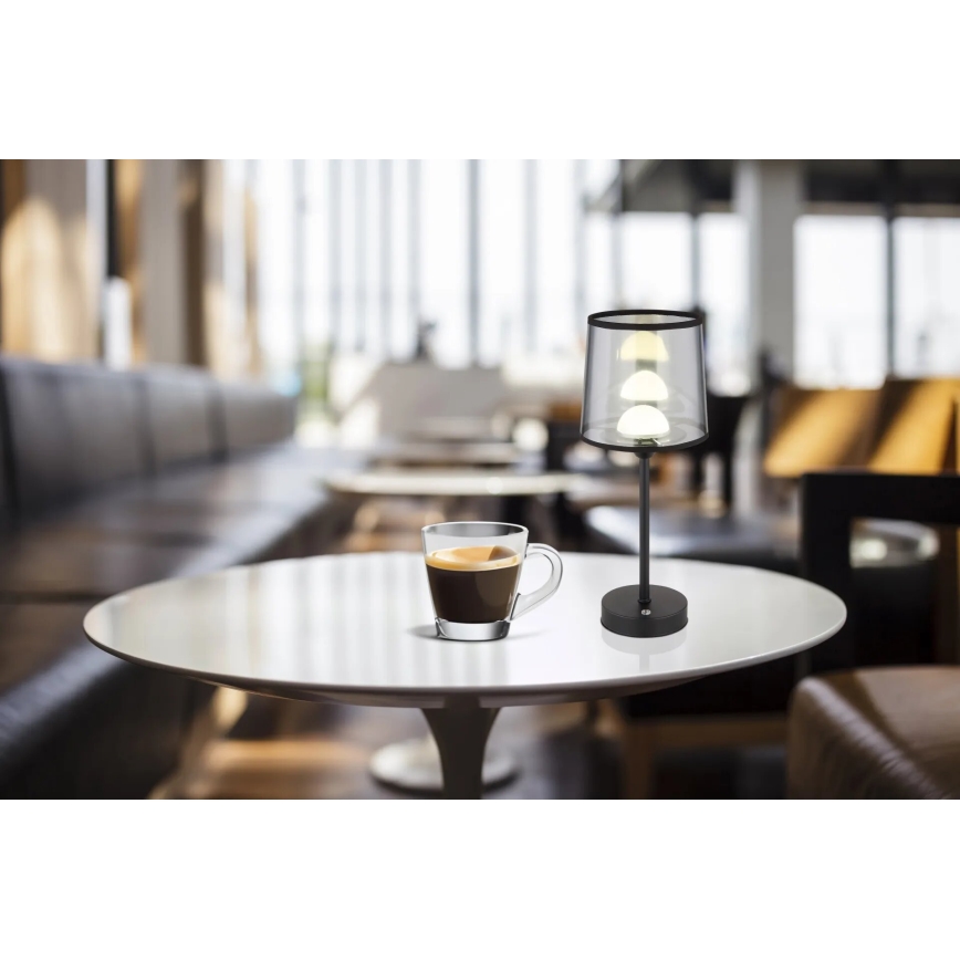 Globo - LED Dimbar uppladdningsbar touch bordslampa LED/2,5W/3,7V 2700/4000/6500K 1800 mAh svart