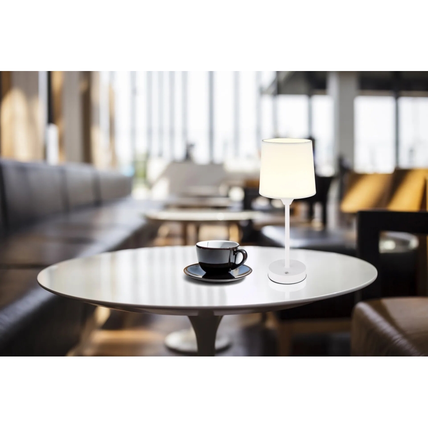 Globo - LED Dimbar uppladdningsbar touch bordslampa LED/2,5W/3,7V 2700/4000/6500K 1800 mAh vit
