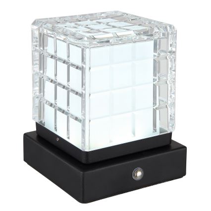 Globo - LED ljusreglerad bordslampa touch LED/2,5W/3,7V 2700K/4000K/6500K 1800 mAh USB svart