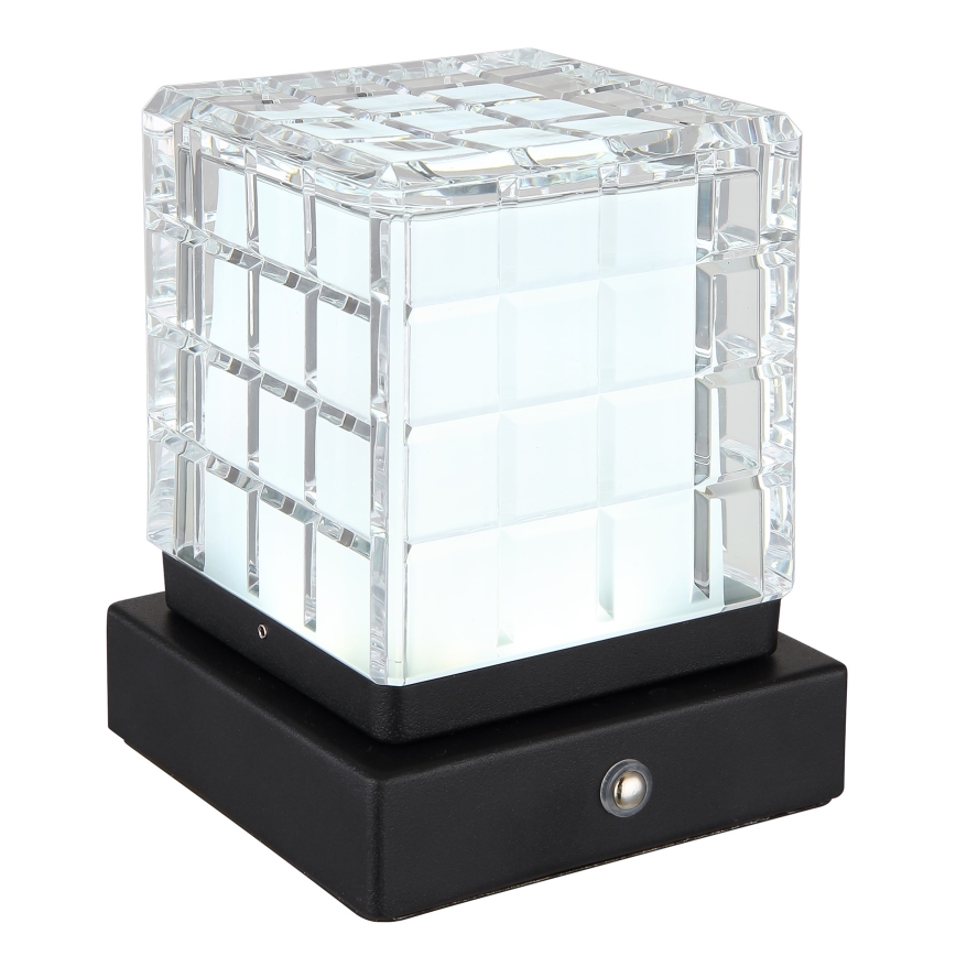 Globo - LED ljusreglerad bordslampa touch LED/2,5W/3,7V 2700K/4000K/6500K 1800 mAh USB svart