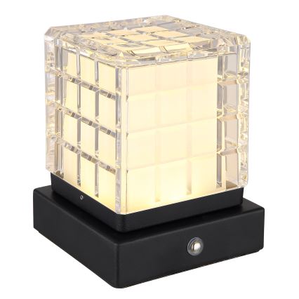 Globo - LED dimbar touchbordslampa LED/2,5W/3,7V 2700K/4000K/6500K 1800 mAh USB svart