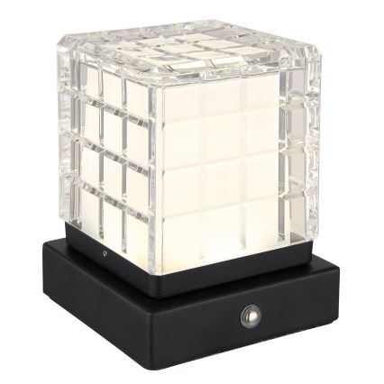 Globo - LED dimbar touchbordslampa LED/2,5W/3,7V 2700K/4000K/6500K 1800 mAh USB svart