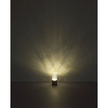 Globo - LED ljusreglerad bordslampa touch LED/2,5W/3,7V 2700K/4000K/6500K 1800 mAh USB matt krom
